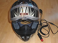 Helm mit Visierheizung