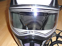 Helm mit Visierheizung